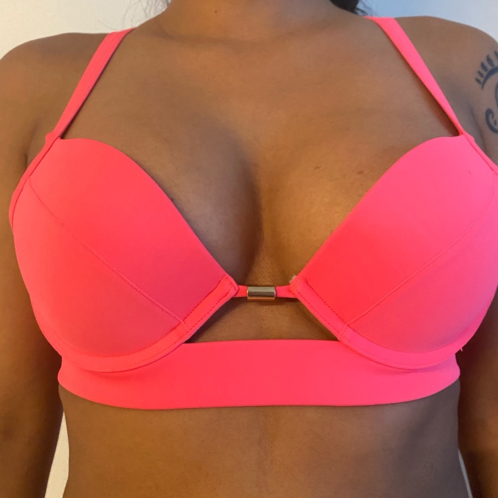 Pink swim top